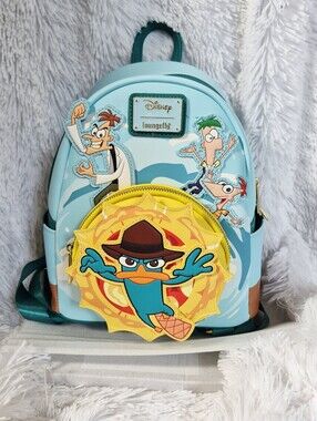 Loungefly Phineas and Ferb Light Up Mini Backpack